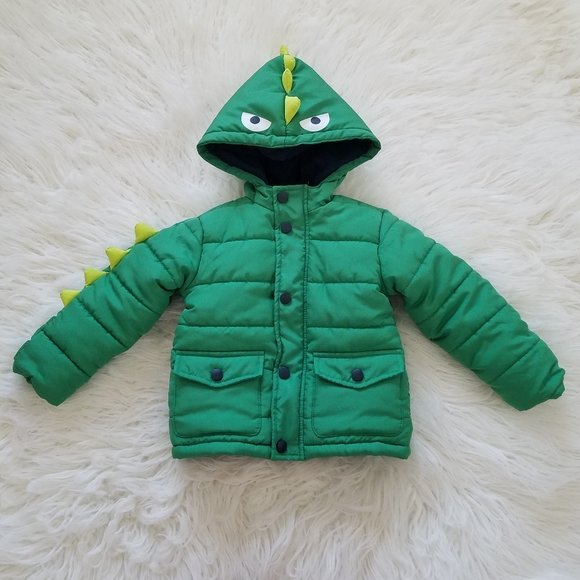 Little Me Jackets & Coats Little Me Kids 2t Drag Dinosaur Puffer